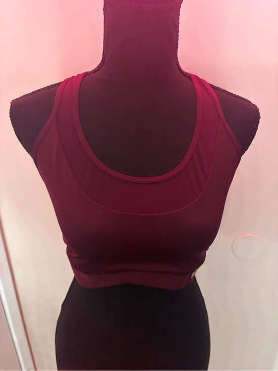 Victoria's Secret Other - Victoria's Secret Burgundy Layered Scoop Sports Bra